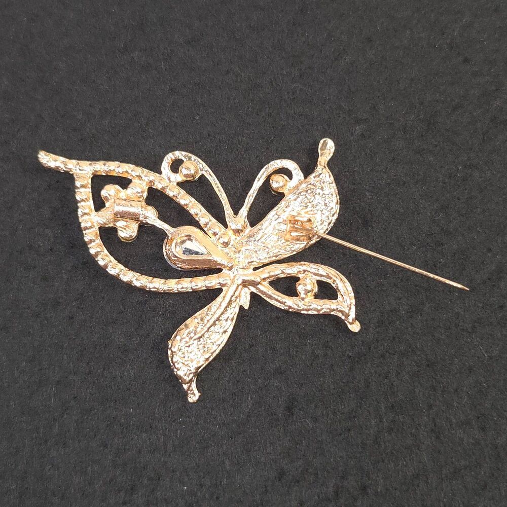 Butterfly Red Clear Rhinestones - Picture 4 of 10